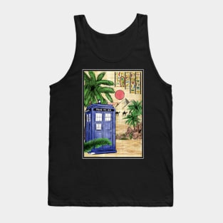 Tardis in Egypt Tank Top